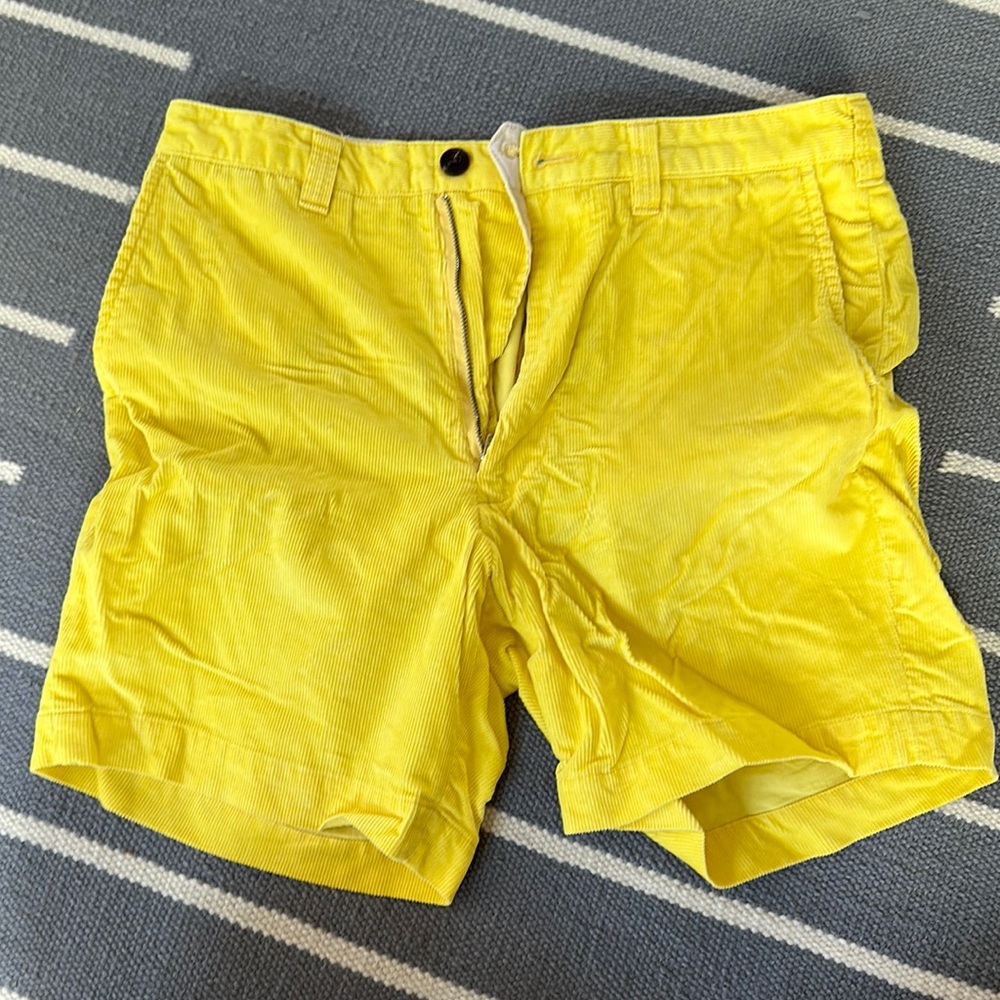 Drake’s Yellow Corduroy Shorts - size 30